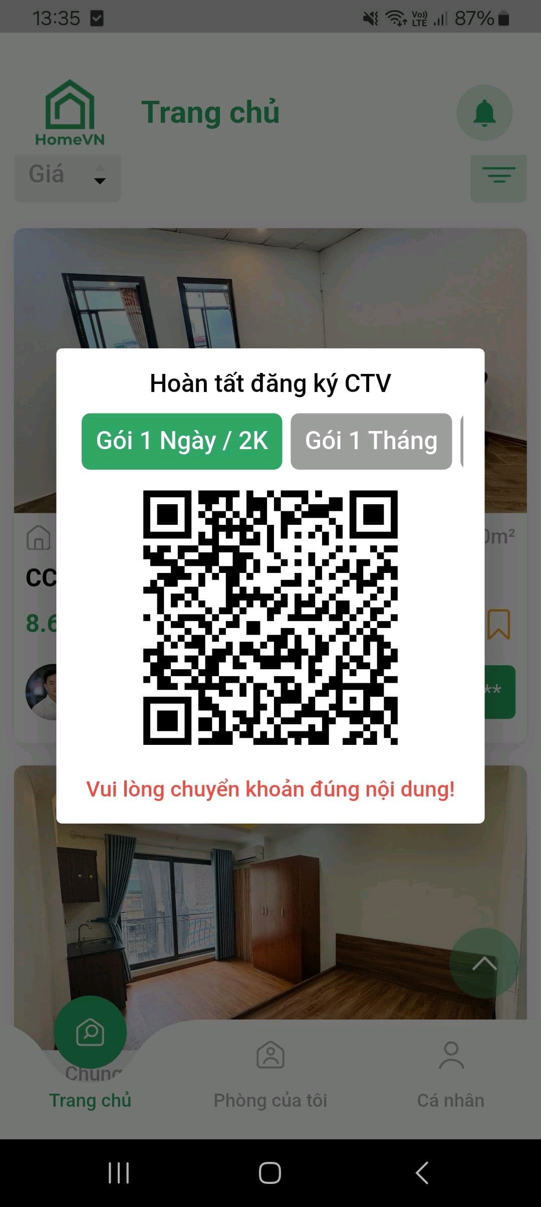 Phòng trọ Cầu Giấy